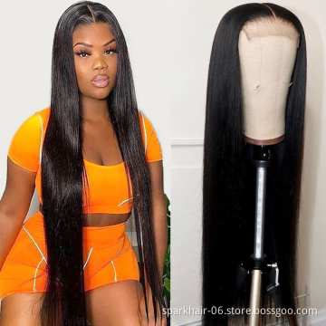 4x4 13x4 13x6 100% brazilian hd lace front human hair wigs, 180% density pre plucked lace closure frontal wigs for black women